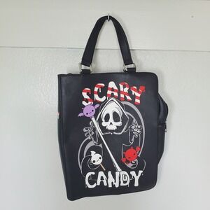 Scary Candy Die For Tote‎ Bag Purse Halloween Grim Reaper Kawaii Goth Emo